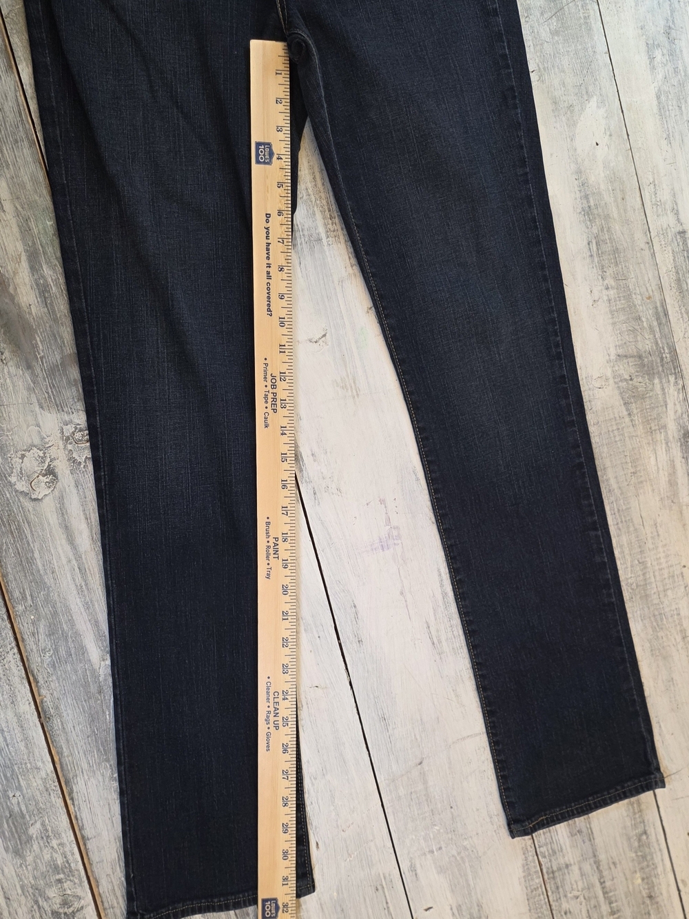 Signature by Levi Strauss Women's Dark Indigo Straight Leg Jeans sz 12 Long - Picture 7 of 8